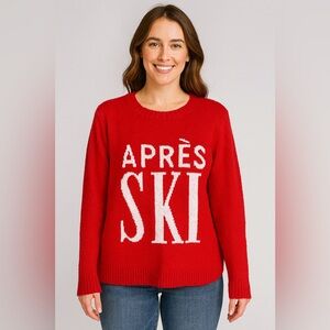 Cupcakes & Cashmere Apres Ski Ladies Sweater, Holiday Pullover Sweater